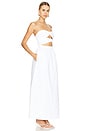 view 2 of 3 Solid Double Knot Long Dress in Off White