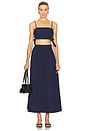 view 2 of 3 Geometric Top And Voluminous Skirt Set in Navy