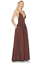 view 2 of 3 ROBE MAXI OPULENCE in Brown