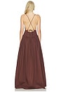 view 3 of 3 ROBE MAXI OPULENCE in Brown