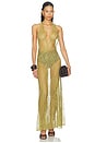 view 1 of 3 Lace Bare-back Maxi Dress in Pistachio
