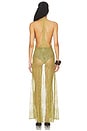 view 3 of 3 Lace Bare-back Maxi Dress in Pistachio