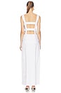 view 4 of 4 ROBE MAXI LINEN CAGE COVERUP in Off White