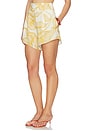 view 3 of 6 Foliage High Waist Shorts in Cashew Yellow
