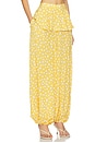 view 2 of 6 PANTALÓN PIERNA ANCHA PEPLUM in Cashew Yellow
