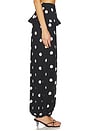 view 3 of 6 Polka Dot Peplum Pants in Black