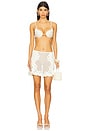 view 5 of 6 Reseau Applique Mini Skirt in Off White