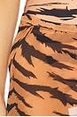 view 6 of 6 X Sabine Getty Side Tie Silk Mini Skirt in Beige