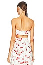 view 3 of 4 Cherry Bomb Strapless Top in Off White