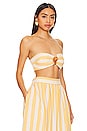 view 2 of 4 Riviera Top in Off White & Yellow