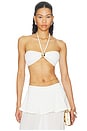 view 1 of 4 Solid Bandeau Top in Off White