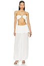 view 4 of 4 Solid Bandeau Top in Off White