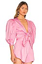 view 2 of 4 Puff Sleeve Cropped Blouse in Rosa