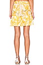 view 3 of 4 Tropical Leaves Skirt in Yellow