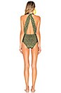 view 3 of 3 Mille Punti Halterneck Swimsuit in Green