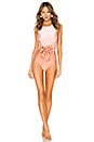 view 1 of 3 TRAJE DE BAÑO BICOLOR CLOCHARD in Light Pink & Rose