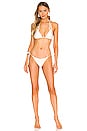 view 1 of 3 Solid Triangle Hoop Bikini Set in Off White