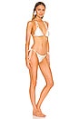 view 2 of 3 Solid Triangle Hoop Bikini Set in Off White