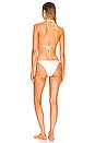 view 3 of 3 Solid Triangle Hoop Bikini Set in Off White
