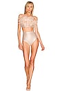 view 1 of 4 Metallic High Waisted Strapless Bikini Set in Golden