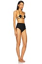 view 2 of 3 Solid Inamorata High-Waisted Nipple Bikini in Black