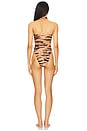 view 4 of 5 X Sabine Getty High Leg Strapless One Piece Swimsuit in Beige