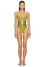 view 1 of 3 MAILLOT DE BAIN 1 PIÈCE PLUNGE ONE PIECE in Pistachio