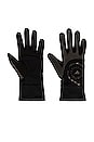view 1 of 2 ASMC Gloves in Black & Soft Powder