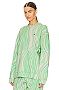 view 3 of 5 True Casuals Sweatshirt in Screaming Green & Blush Pink