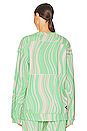 view 4 of 5 True Casuals Sweatshirt in Screaming Green & Blush Pink