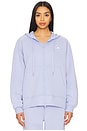 view 2 of 5 Full Zip Hoodie in Violet Tone