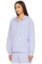 view 3 of 5 Full Zip Hoodie in Violet Tone