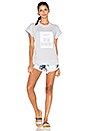 view 4 of 4 Run Palm Print Short in White & Black