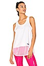 view 1 of 4 Essentials Mesh Tank in White