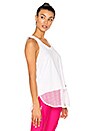 view 2 of 4 Essentials Mesh Tank in White