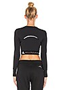view 3 of 4 T-SHIRT SPORT À MANCHES LONGUES in Black