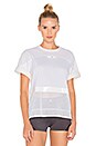 view 1 of 4 T-SHIRT MAILLE FILET ESSENTIAL in White