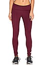 view 1 of 3 The Performance Fold Over Legging in Maroon