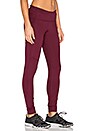 view 2 of 3 The Performance Fold Over Legging in Maroon