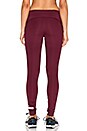 view 3 of 3 The Performance Fold Over Legging in Maroon