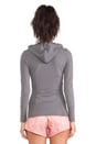 view 3 of 4 Perforated Hoodie in Sharp Grey