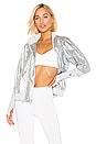 view 1 of 5 Metallic Jacket in Silver Metallic