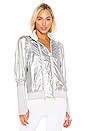 view 2 of 5 Metallic Jacket in Silver Metallic