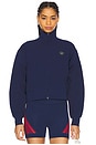 view 1 of 4 Knitted Track Top in Team Navy Blue