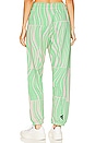 view 4 of 5 True Casuals Sweatpant in Screaming Green & Blush Pink