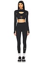 view 5 of 6 Truestrength Yoga 7/8 Leggings in Black