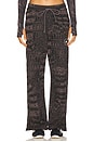 view 2 of 6 Loose Printed Sweatpant in Black & Charcoal