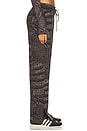 view 3 of 6 Loose Printed Sweatpant in Black & Charcoal