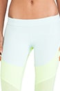 view 4 of 8 Run 3-4 Tight Legging in Fresh Aqua & Ultra Glow