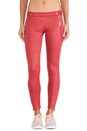 view 1 of 5 Perforated Running Tights in Deep Red